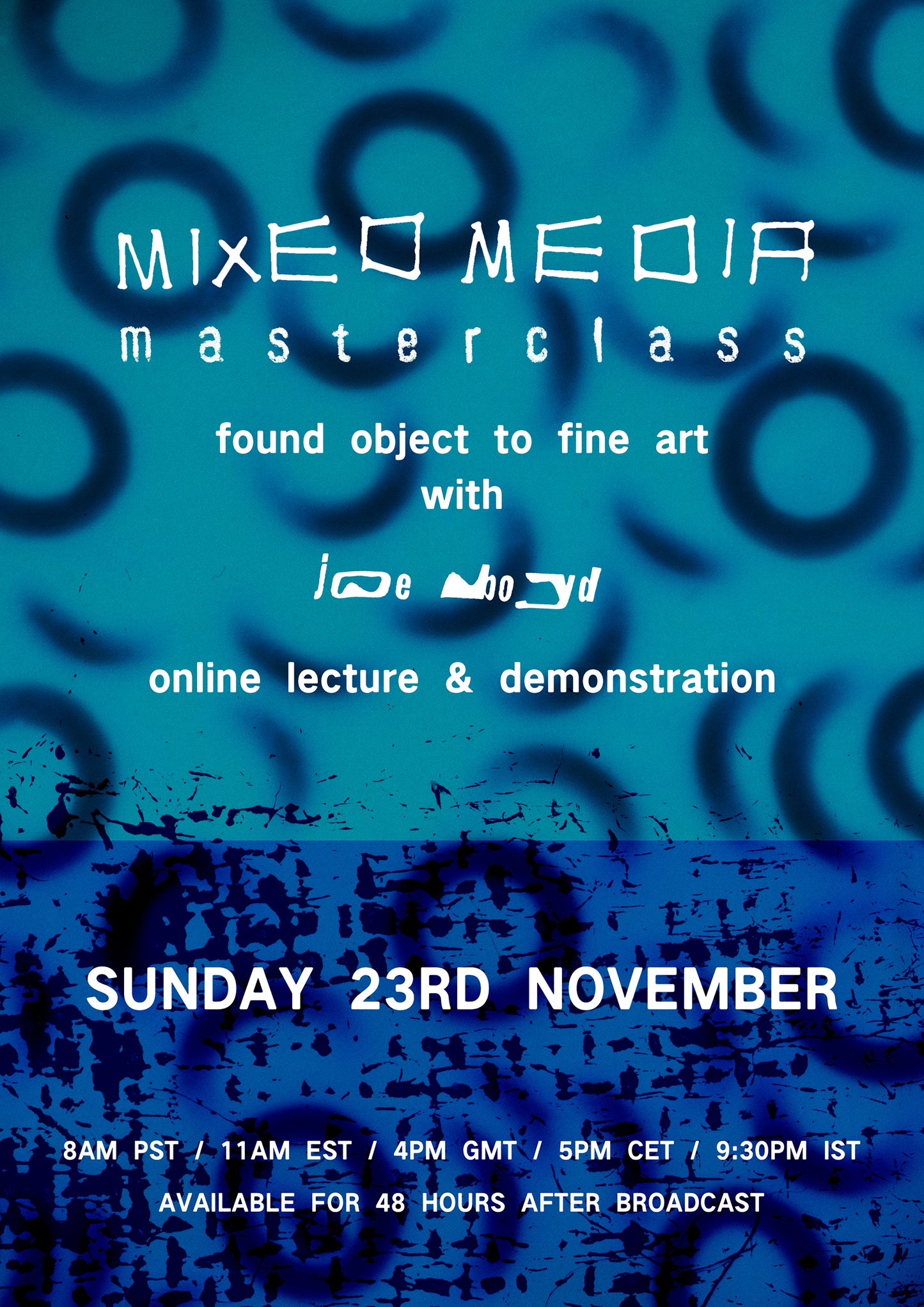 Joe Boyd Mixed Media Masterclass: Online Lecture & Demonstration