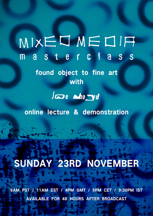 Joe Boyd Mixed Media Masterclass: Online Lecture & Demonstration
